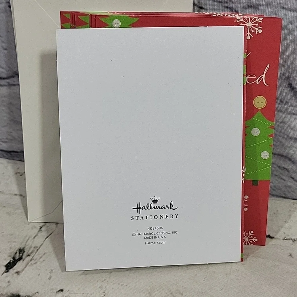 Hallmark Stationary Christmas Party Invitations Snowman Glitter Lot If 10